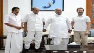 Opposition unity surfaces as Pawar meets Kharge, Gandhi Pawar