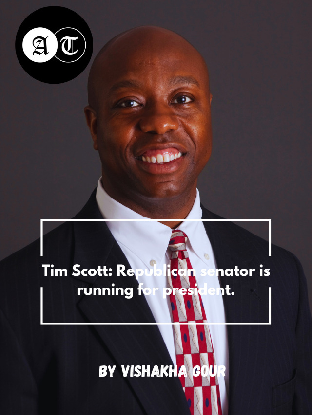 Tim Scott: Republican senator is running for president.