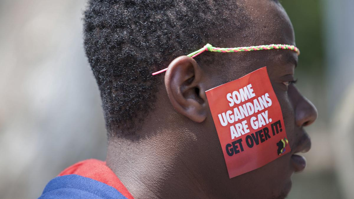 Pro LGBT Ugandan Supporter in a Protest