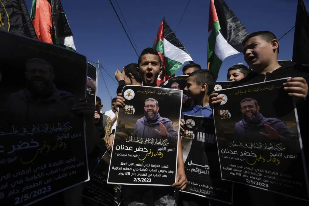 Israel bombs Gaza over death of Khader Adnan - Asiana Times
