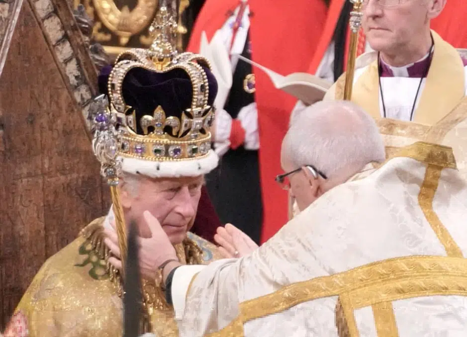King Charles coronation by the Archbishop of Canterbury