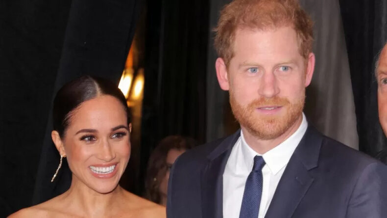 Prince Harry and his wife Meghan Markle, the Duke and Duchess of Sussex.
