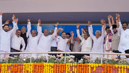 Opposition Leaders Gather at Siddaramaiah Swearing-in ceremony in Bengaluru