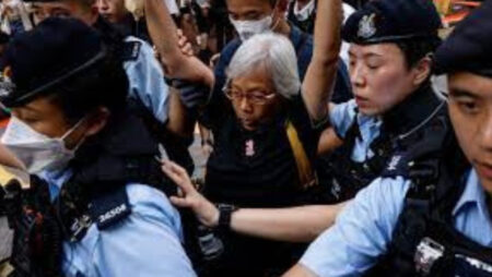 Hong Kong police detain people on Tiananmen Anniversary