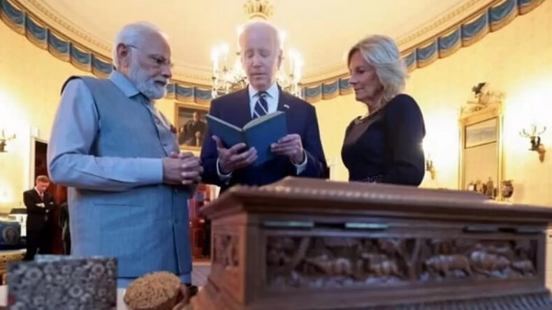 “Craftsmanship and Diplomacy Unite: PM Modi Presents President Biden with Sandalwood Gift” - Asiana Times