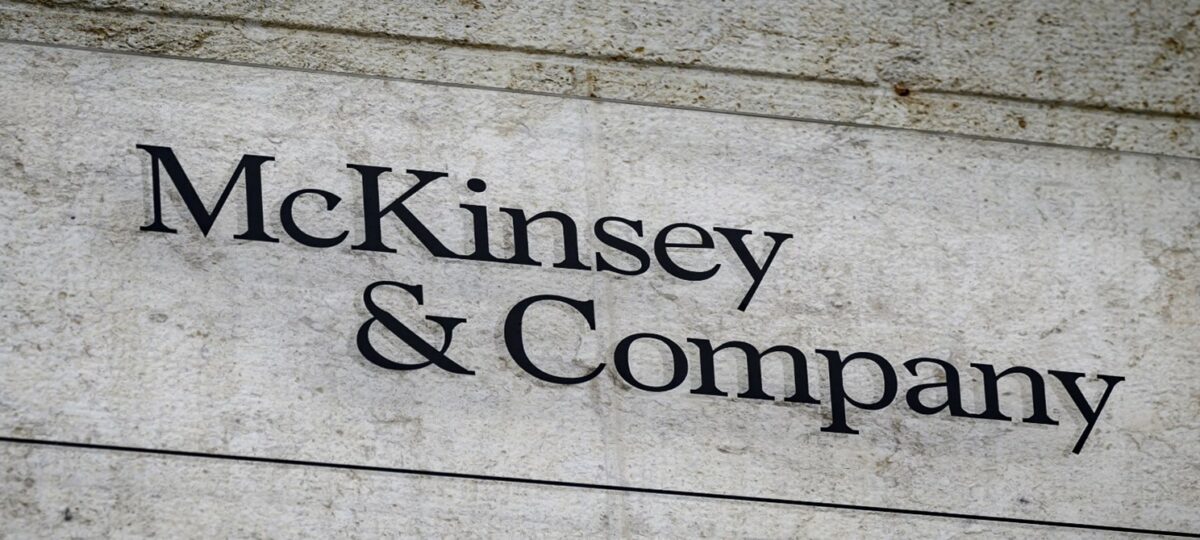 A picture of Mckinsey and company's logo
