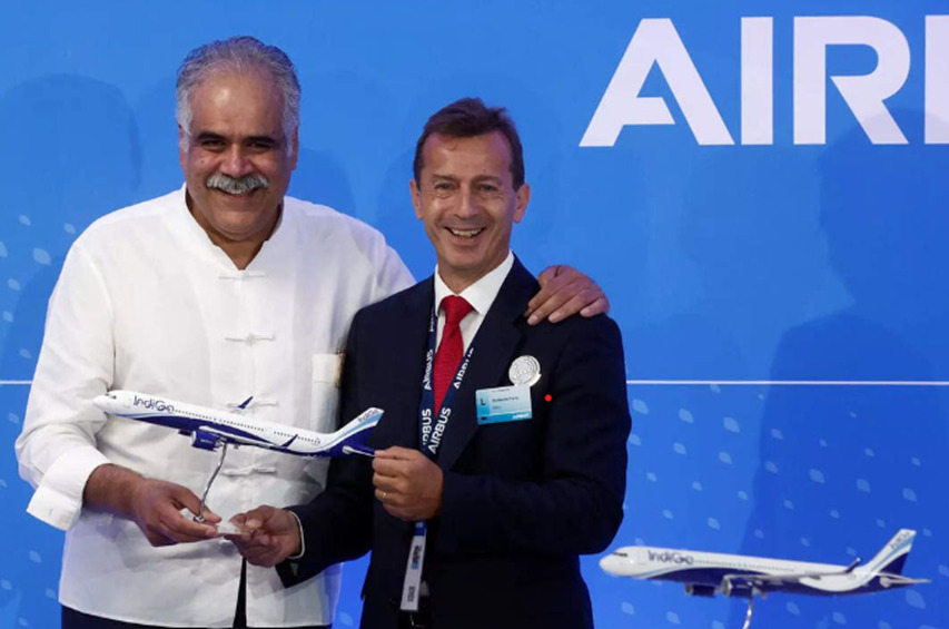 IndiGo and Airbus signing historic deal in civil aviation industry