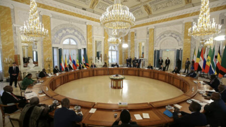 African Leaders meet with Putin in Russia to facilitate peace talks for ongoing Russia-Ukraine war
