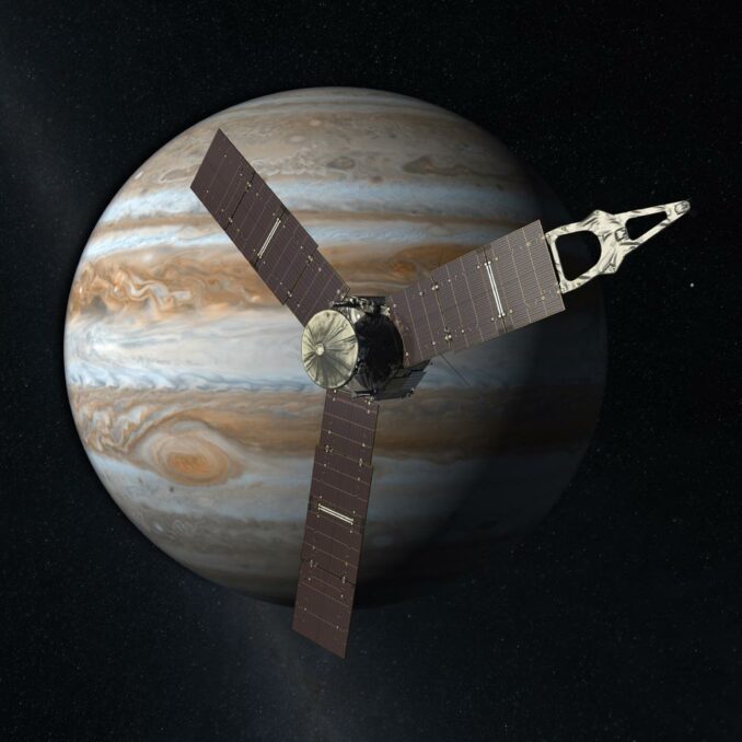 Juno- the NASA space probe orbitting Jupiter
