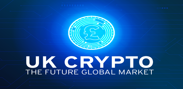 this picture shows the UK Crypto, The Fututre Global Market.