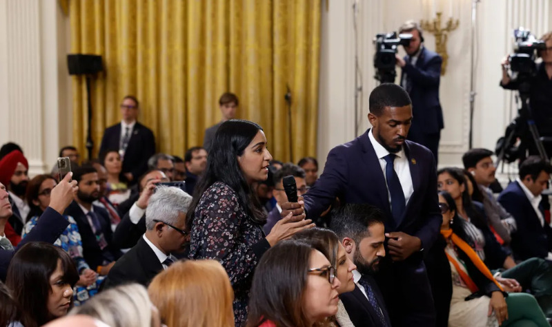 Press Freedom Under Threat: Journalist Harassed at PM Modi's White House Event - Asiana Times