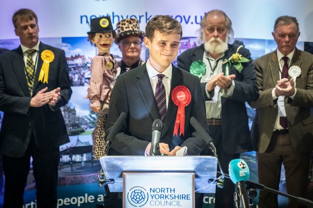 Mather, delivering his winning speech after winning UK BY-elections 