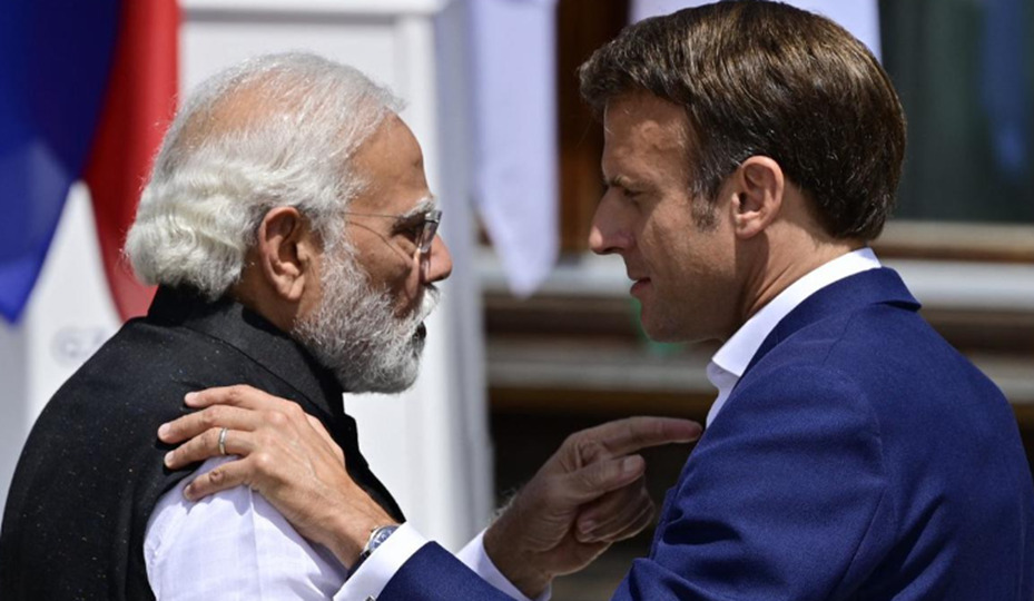 PM Modi and President Emmanuel Macron