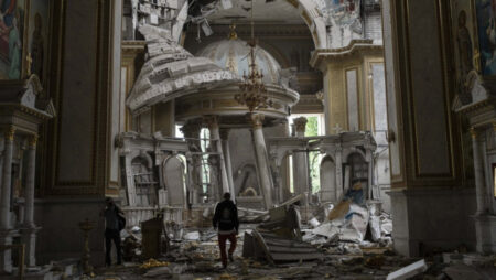 Transfiguration Cathedral in Ruins