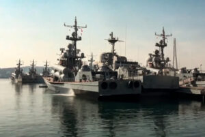 The two ships were part of the Russian Pacific Fleet [File: Russian Defence Ministry Press Service via AP Photo]