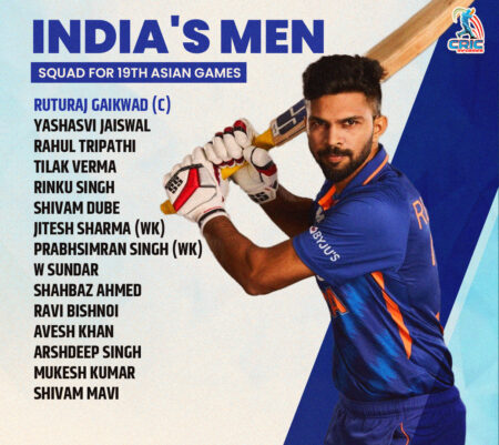 India’s Squad For Asia Game Is Finalized - Asiana Times