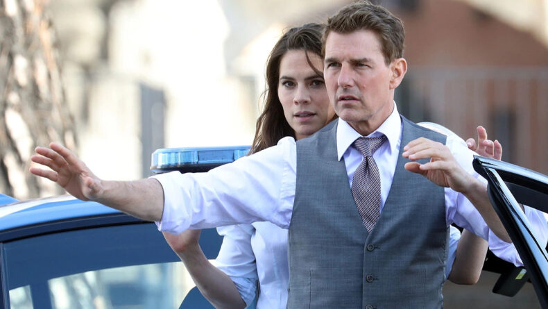 Tom Cruise and Haley Atwell in Mission Impossible: Dead Reckoning Part 1