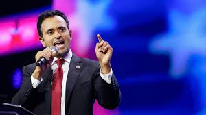 Indian-American entrepreneur Vivek Ramaswamy announced his candidacy for the 2024 presidential election in February. 