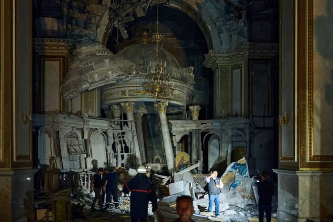 Russian Strikes Devastate Historic Ukrainian Cathedral - Asiana Times