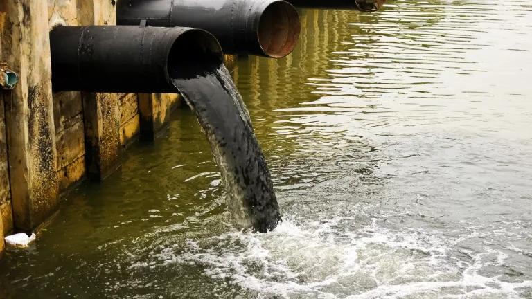 Industrial Water Pollution, a matter of concern in and around the world. 
Image Source: NRDC
