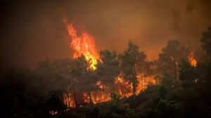 Wildfire in Rhodes Island