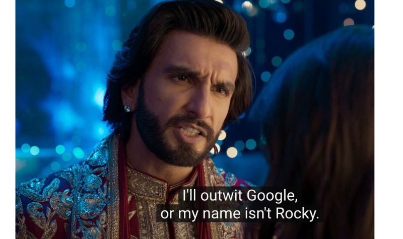 Google Responds Wittingly to Ranveer Singh's Dialogue, Setting the Stage for a Face-Off - Asiana Times