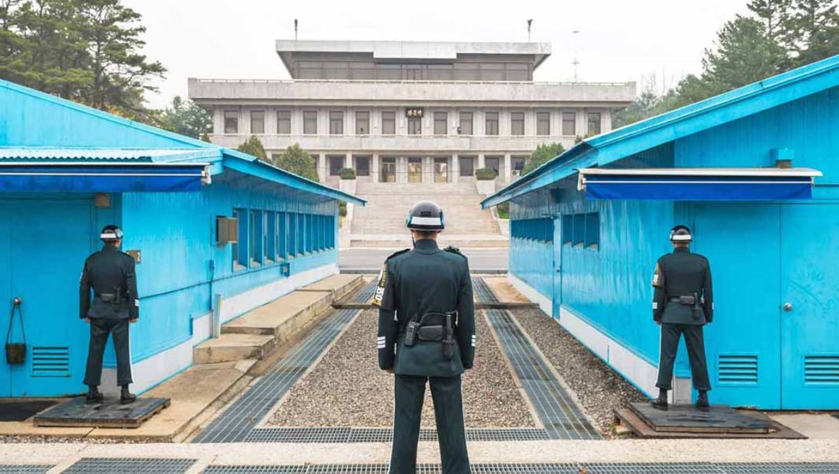 DMZ that separates South Korea and North Korea