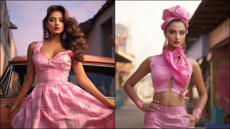 Our Iconic Beauty, Bollywood Star-Rekha's AI Images As Barbie. - Asiana Times