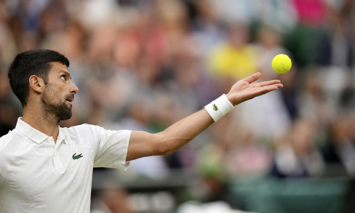 Serbian Star Novak Djokovic at the Wimbledon final