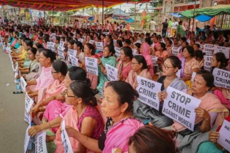 women's protest in Manipur