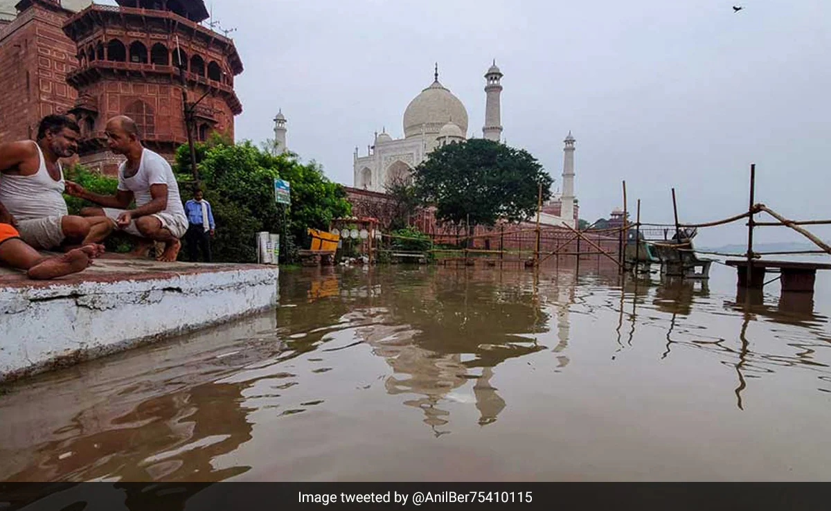 Rising Yamuna reaches Taj Mahal after 45 years - Asiana Times