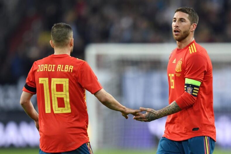 Alba and Ramos for Spain