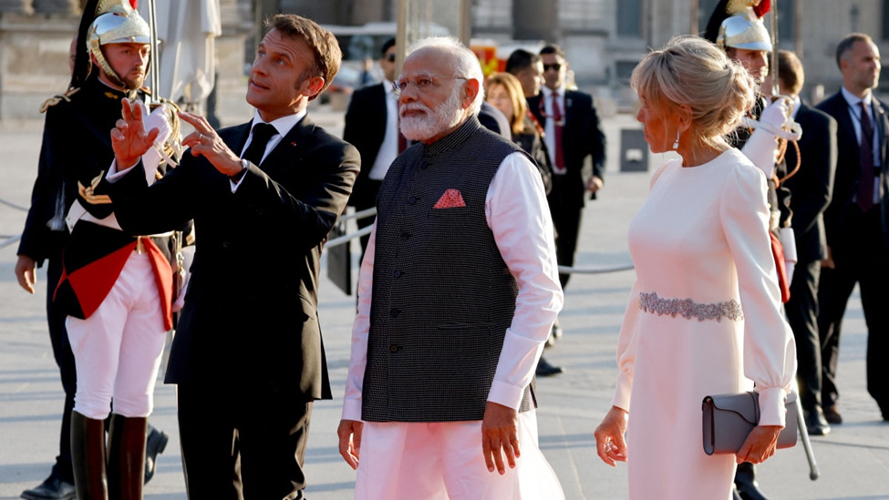 PM Modi and President of France