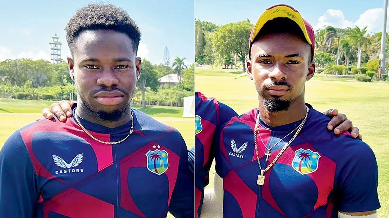 West Indies batters Alick Athanaze and Kirk McKenzie