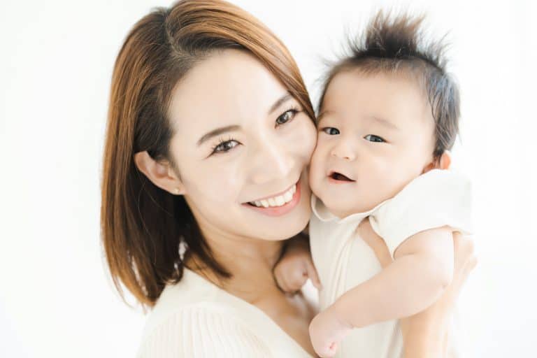 Japanese mother and baby