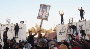 Sweden Quran Burnings: Protesters clash with security forces members near the Swedish embassy in Baghdad on July 20, 2024.