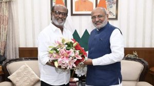 Rajinikanth and Jharkand Governor CP Radhakrishnan