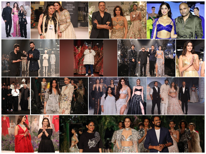 the showstoppers of Indian Couture Week along with the couturiers.
