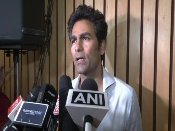 Mohammad Kaif at a press release in Delhi