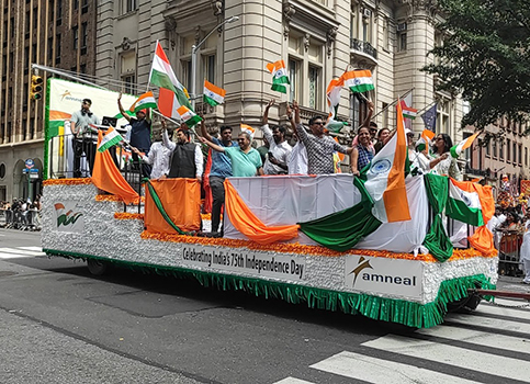 New York's "India Day Parade" Source of Image- Saathee Magazine jpeg.