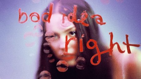 Olivia Rodrigo's latest single "Bad Idea Right?" Instagram post