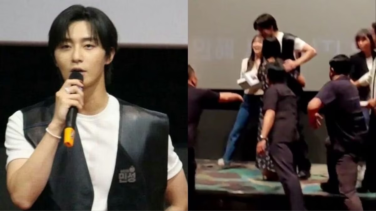 Fan hugs Park Seo-Jun, Netizens call it sexual harassment - Asiana Times