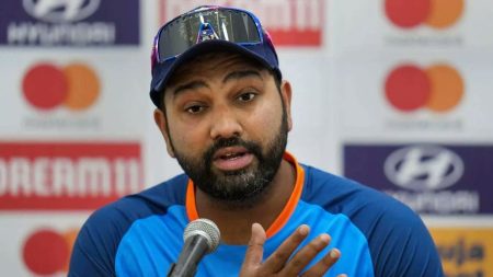 Rohit Sharma during a press conference