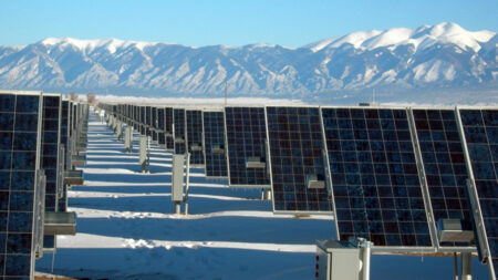 Solar Panel nearing Alps