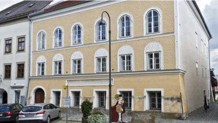 Hitler’s birth house, as pictured in 2023 (Image Source: Manfred Fesl/AFP/Getty Images)