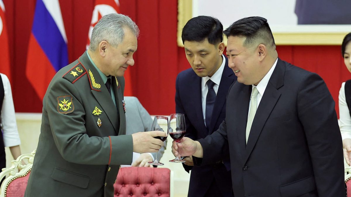 A week following the visit of Russia's defense minister to Pyongyang, a covert military flight occurs, coinciding with Moscow's attempt to persuade North Korea to increase weapon sales.