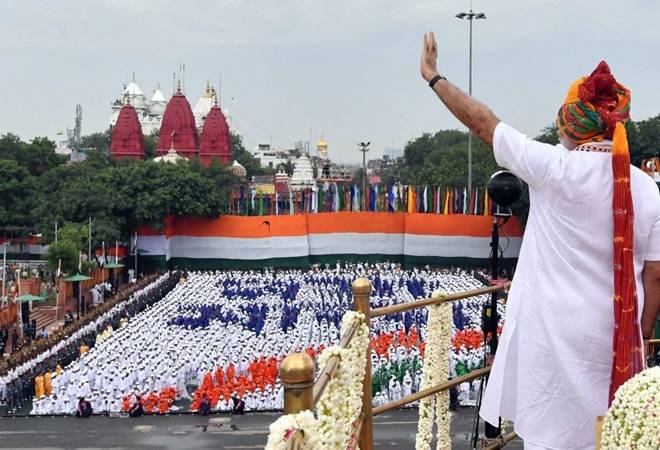 PM Modi at Red Fort On 15 August Jpeg.