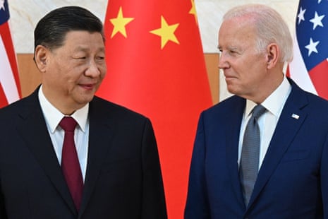 On November 14, 2022, China's president, Xi Jinping, and Joe Biden convene during the G20 Summit.