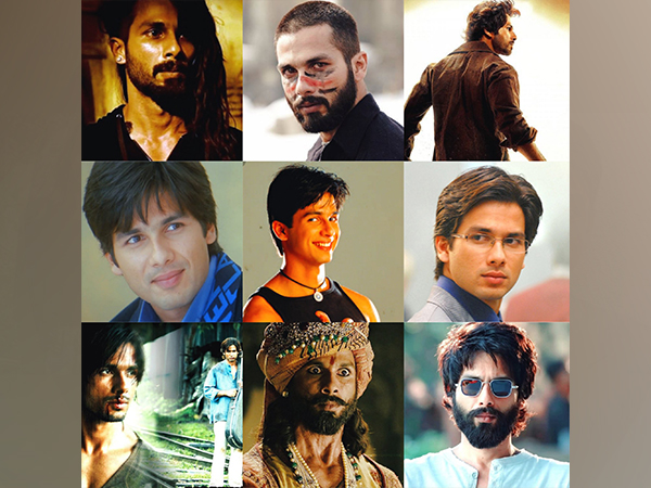 A collage of some of Shahid Kapoor's characters