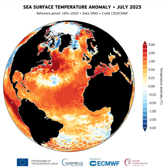 Sea Surface Climate change